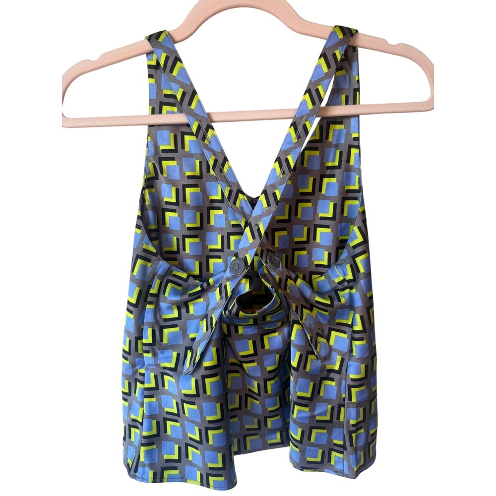 Wild Fang Cubic Print Empower Satin Cami Size XS - Picture 4 of 8